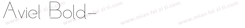 Aviel Bold字体转换